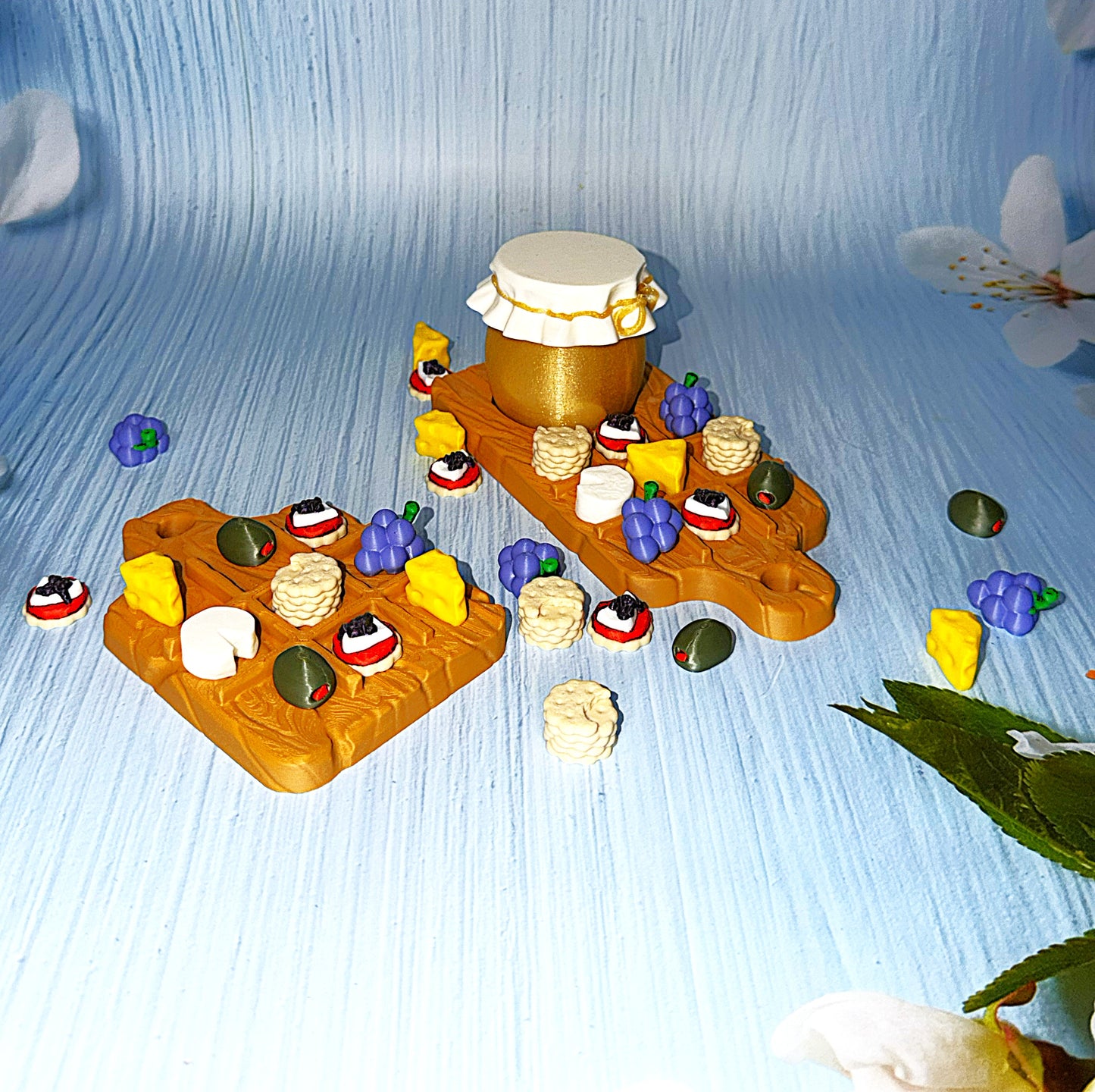 Charcuterie Board Tic Tac Toe - 3D Printed - Wonderland 3D Printing 