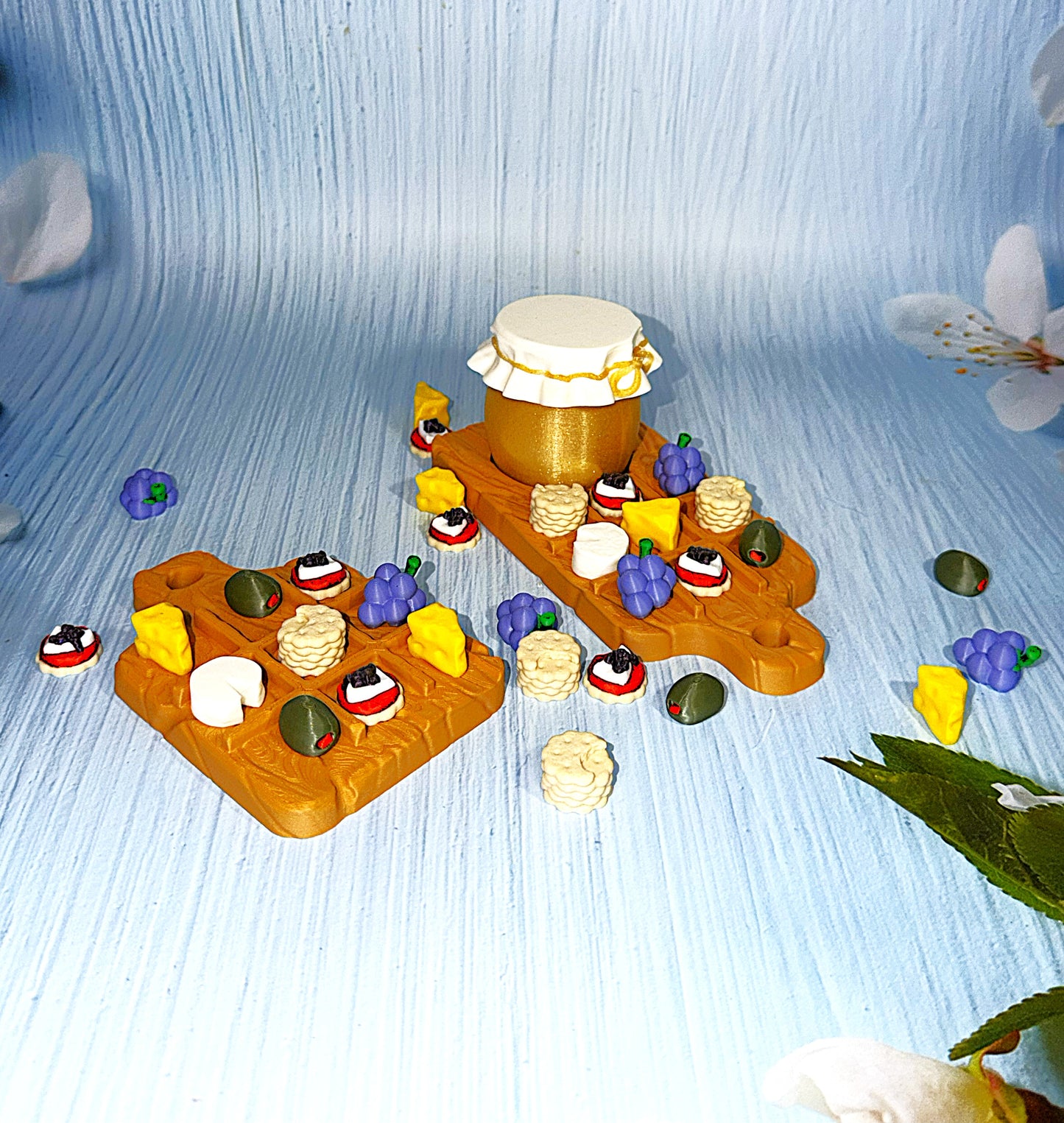 Charcuterie Board Tic Tac Toe - 3D Printed - Wonderland 3D Printing 