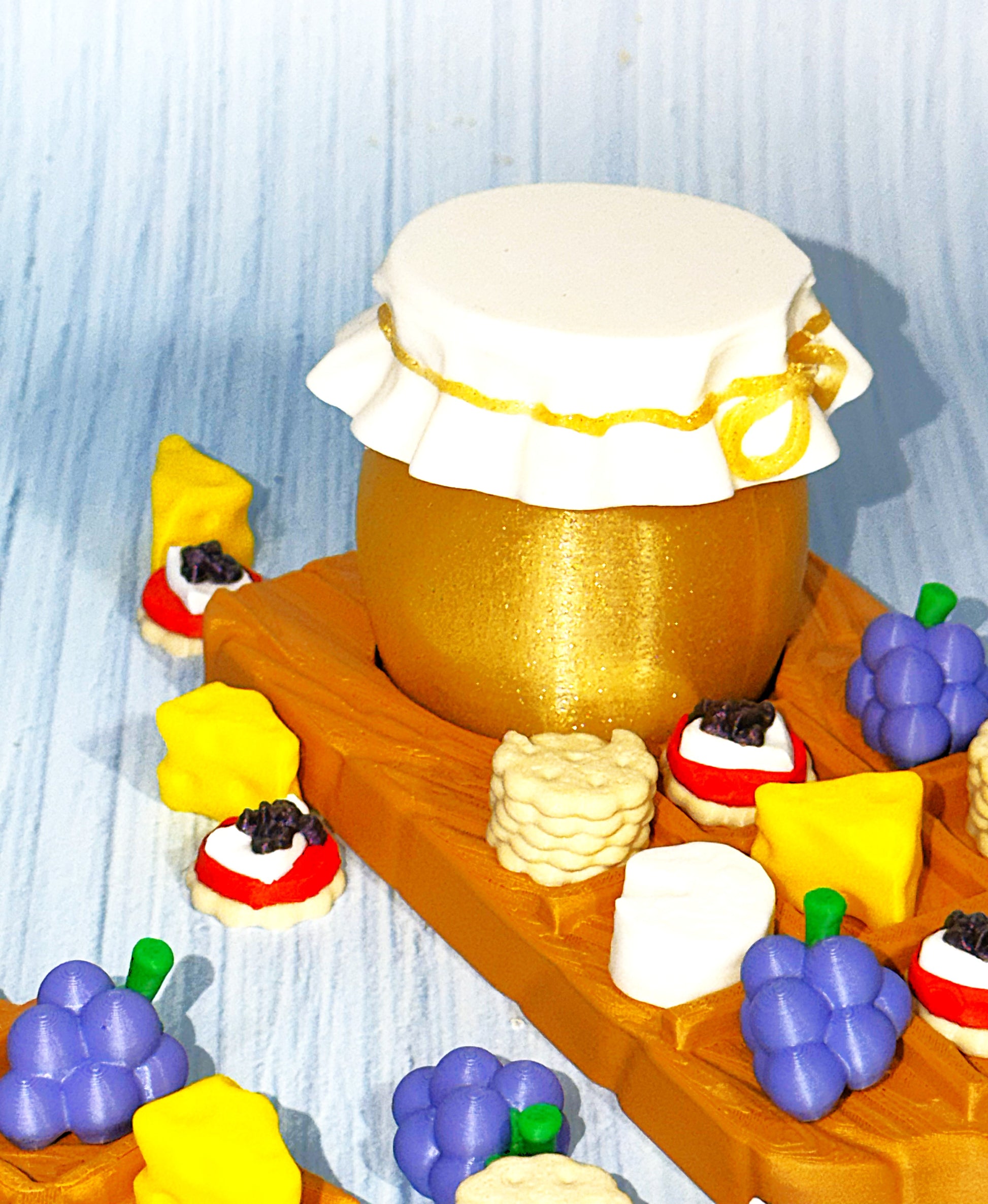 Charcuterie Board Tic Tac Toe - 3D Printed - Wonderland 3D Printing 