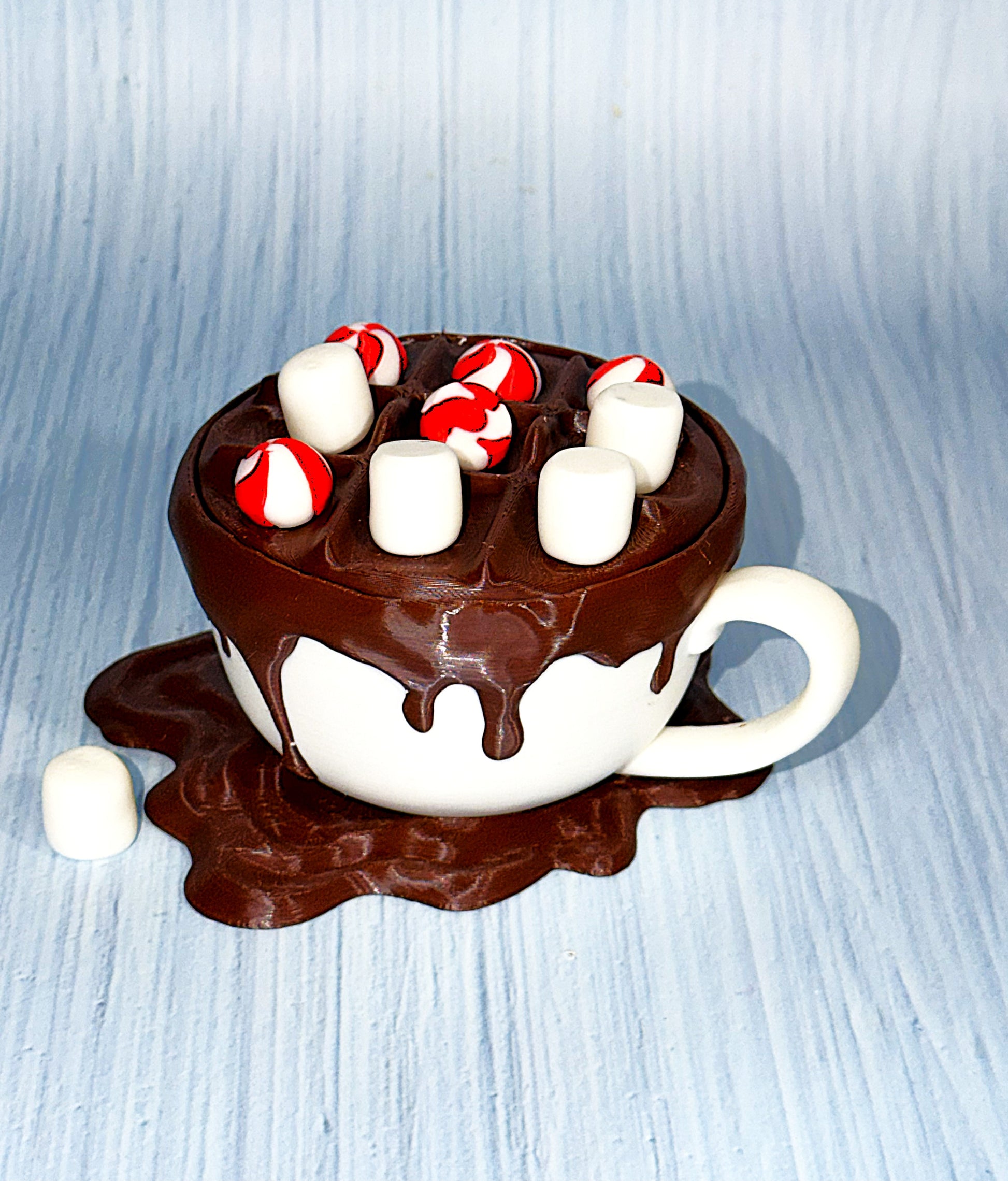 Hot Coco Tic Tac Toe - 3D Printed- Cup is Container - Wonderland 3D Printing 