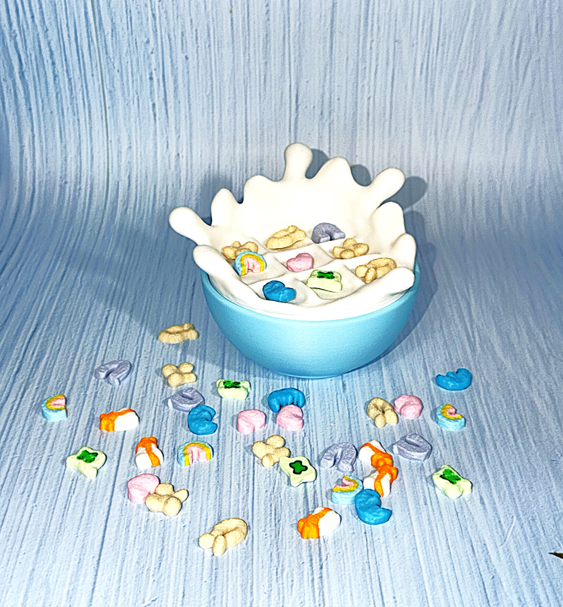 Cereal Bowl Tic Tac Toe - 3D Printed- Bowl is Container - Wonderland 3D Printing 