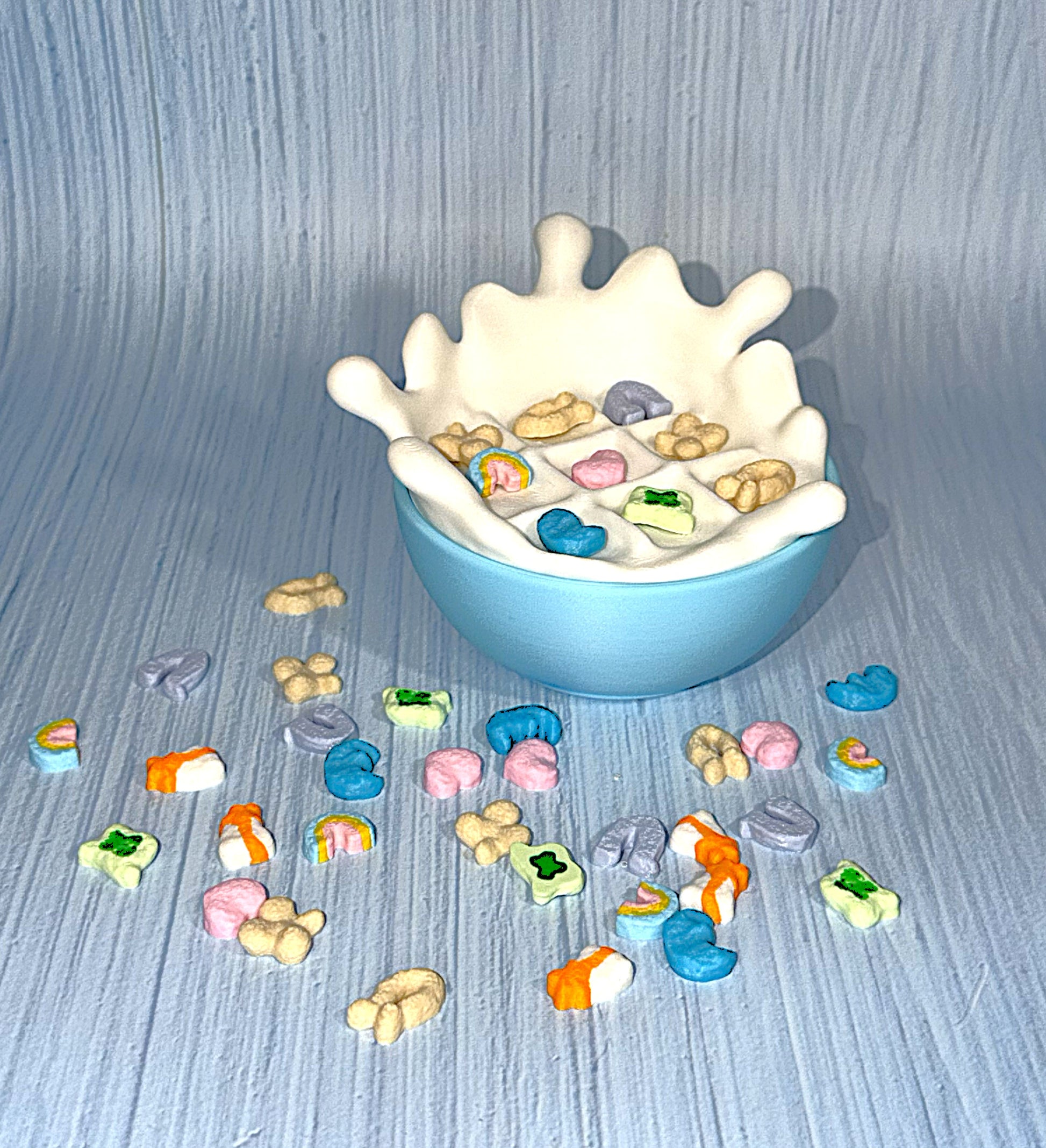 Cereal Bowl Tic Tac Toe - 3D Printed- Bowl is Container - Wonderland 3D Printing 
