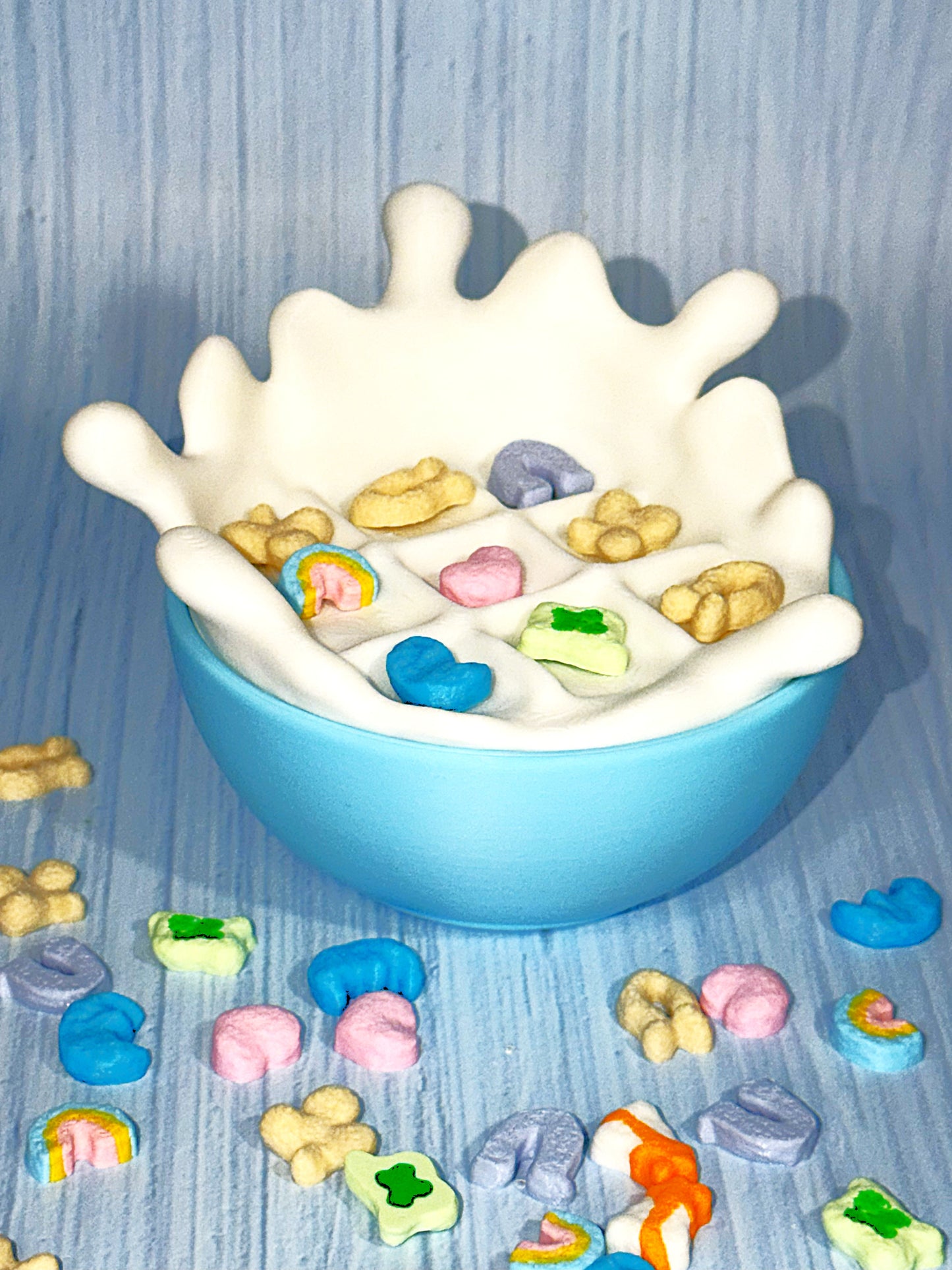 Cereal Bowl Tic Tac Toe - 3D Printed- Bowl is Container - Wonderland 3D Printing 