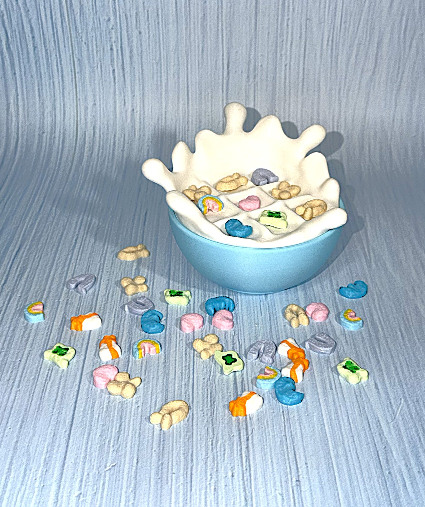 Cereal Bowl Tic Tac Toe - 3D Printed- Bowl is Container - Wonderland 3D Printing 