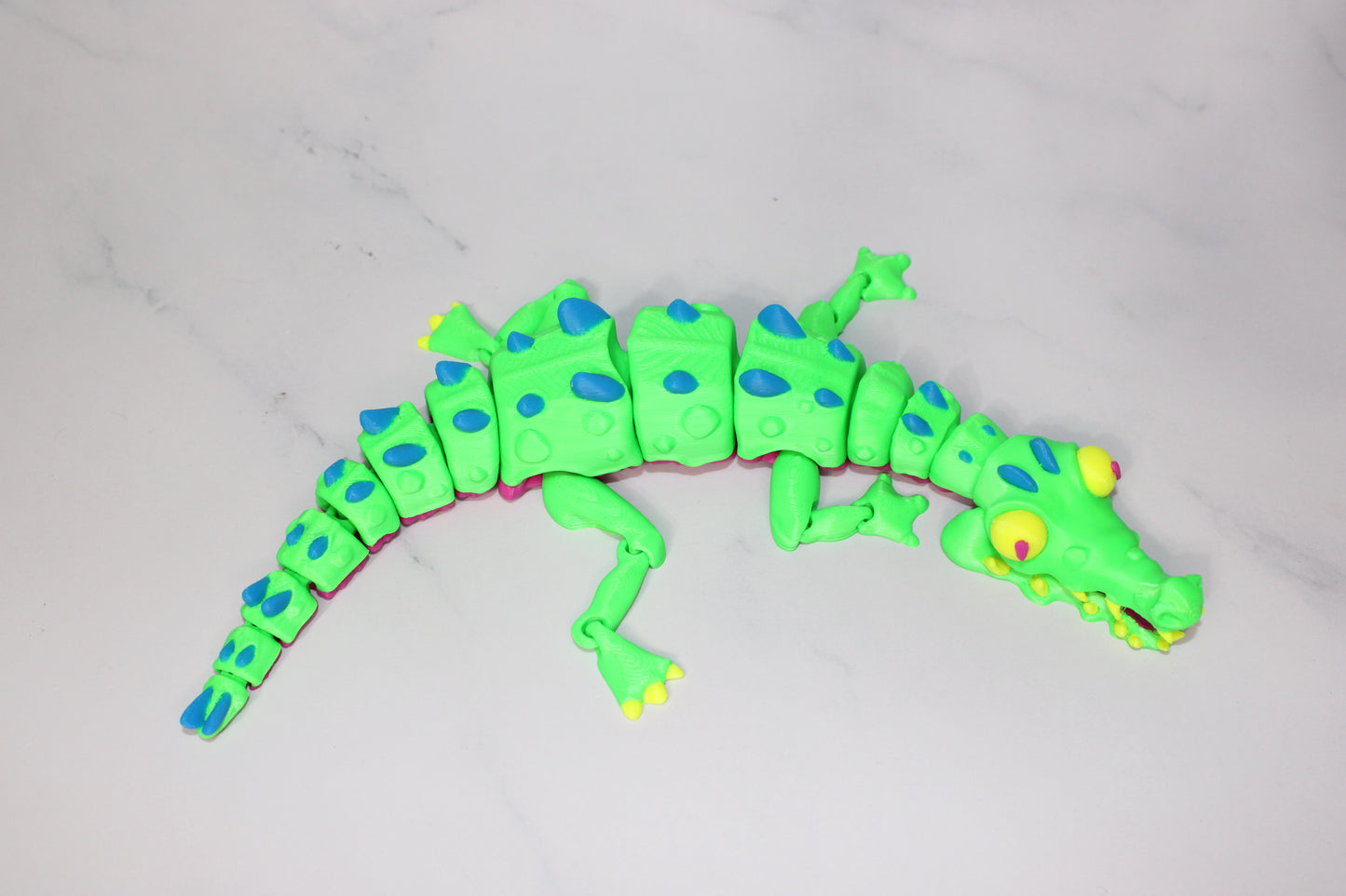 Twisty Crocodile 3d printed Articulated Figurine