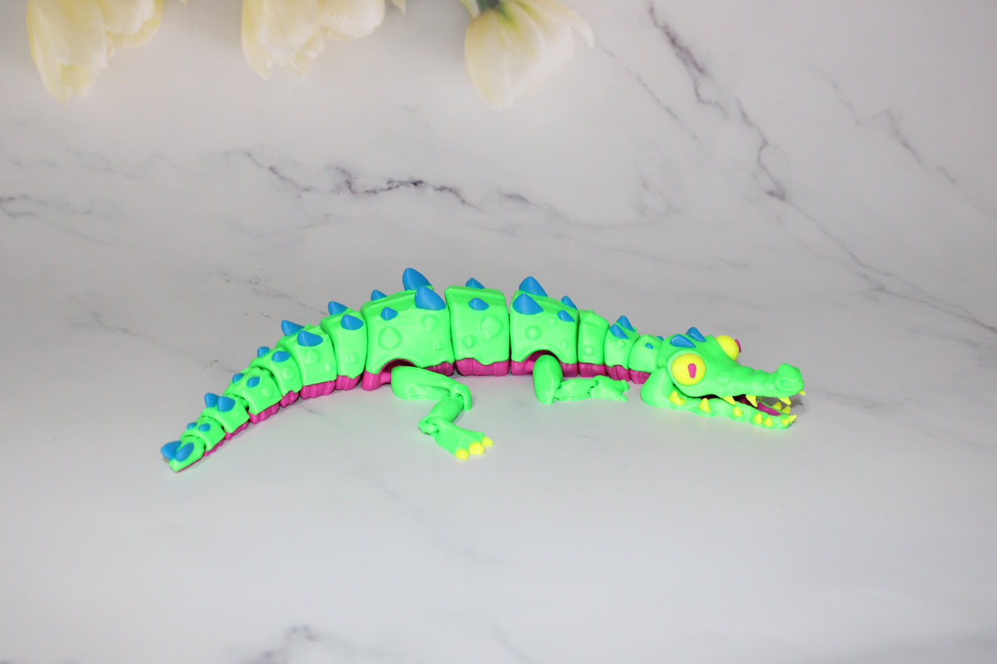 Twisty Crocodile 3d printed Articulated Figurine