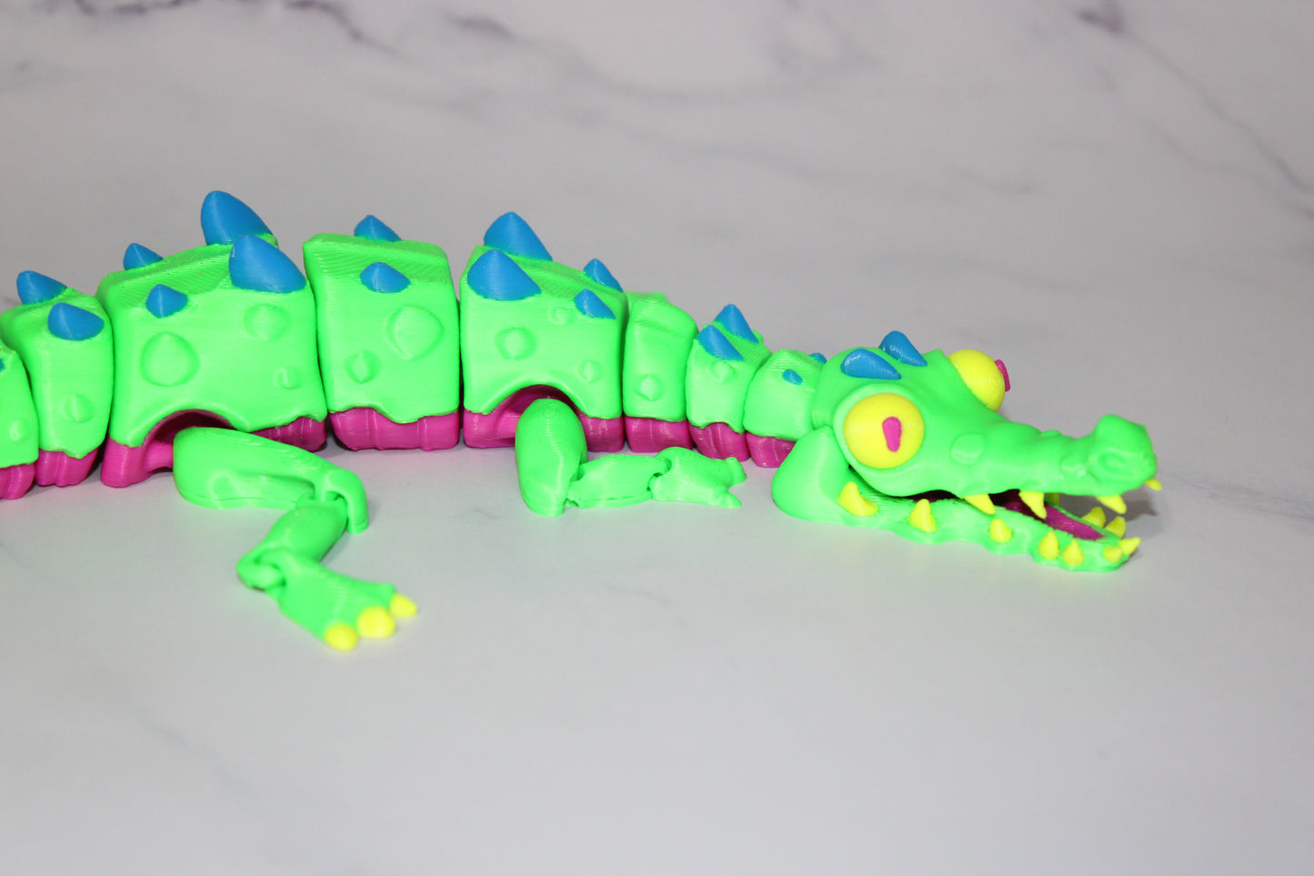 Twisty Crocodile 3d printed Articulated Figurine