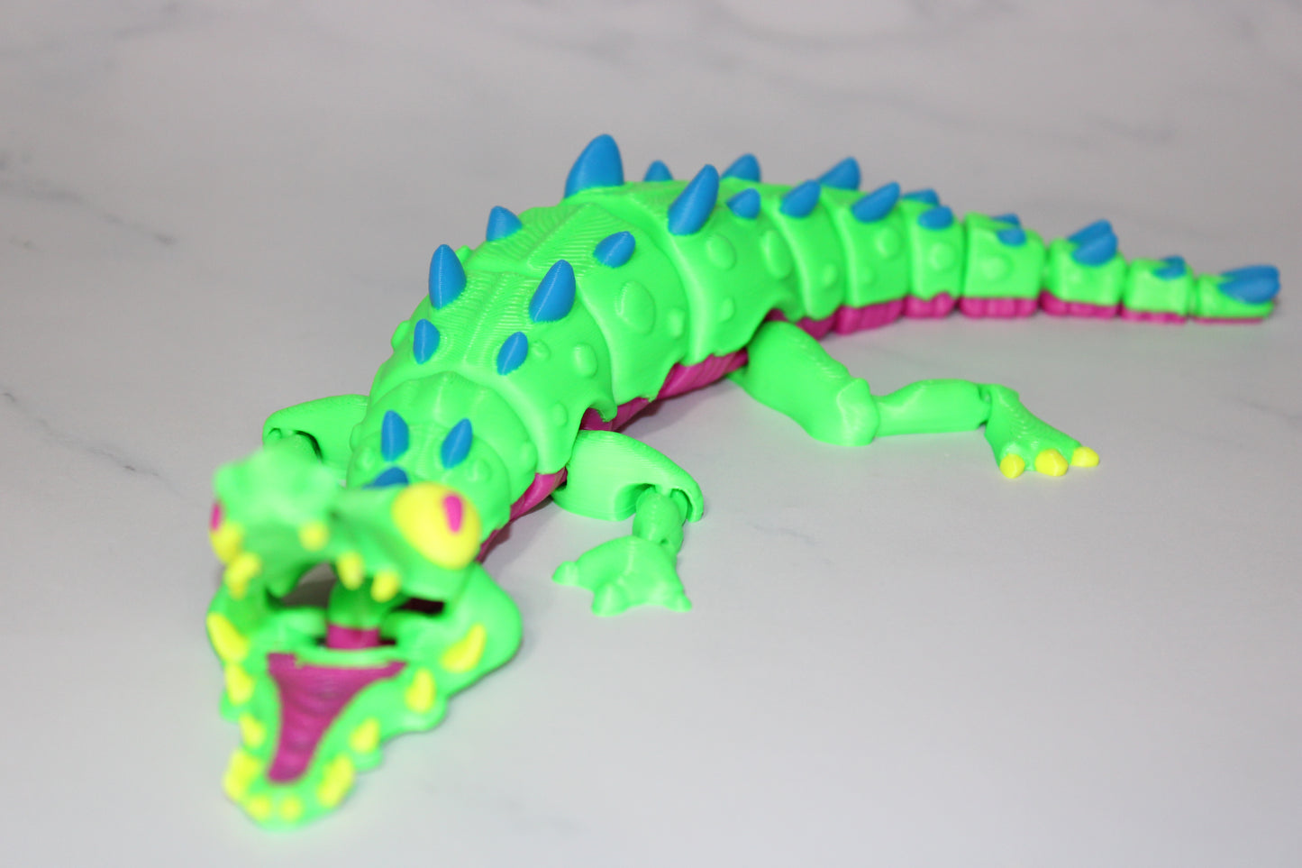 Twisty Crocodile 3d printed Articulated Figurine