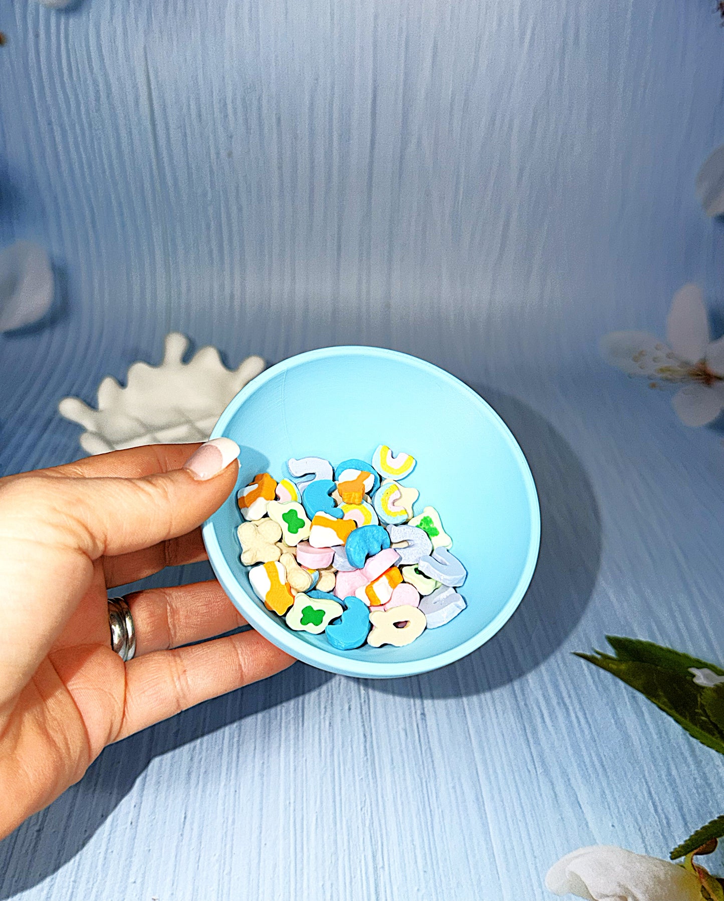 Cereal Bowl Tic Tac Toe - 3D Printed- Bowl is Container - Wonderland 3D Printing 