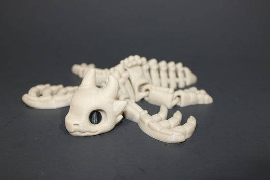 Bone Wyvern 7" Long: 3D Printed Fidget Toy