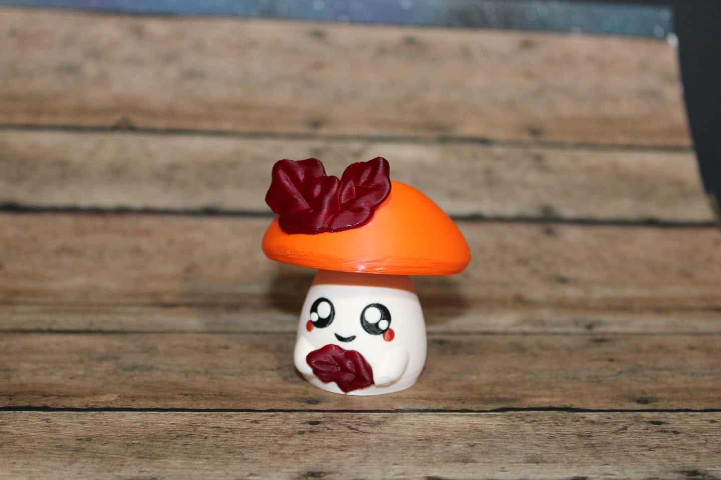 Fall Friends: 3D-Printed Fidget Toy - Includes Three Mushroom Companions