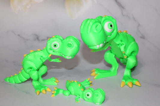 Cute T-Rex: 3D Printed, Articulated - Wonderland 3D Printing 