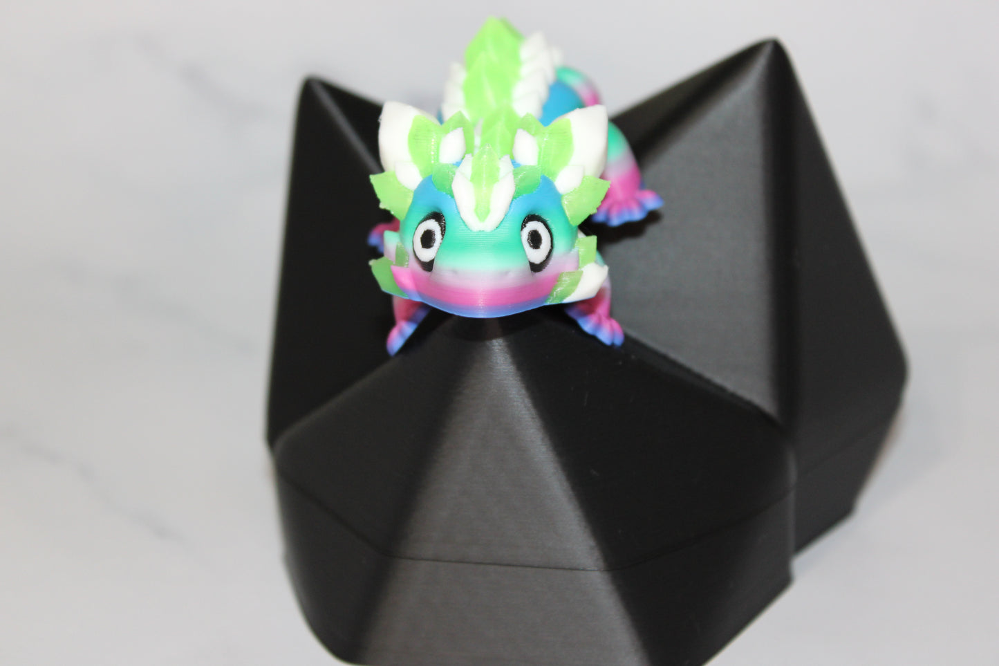 Spikey Baby Dragon Articulated 3d Printed Figurine