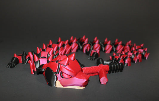 3D Printed Articulated Devil Dragon Fidget Toy