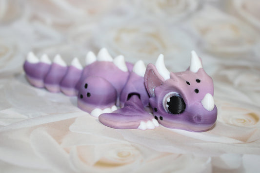 Baby Wyvern Dragon: 3D Printed Articulated Fidget Toy-4.25"
