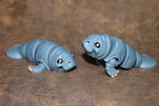 Mini Manatee or Manatee 3D Printed Articulated Figurine