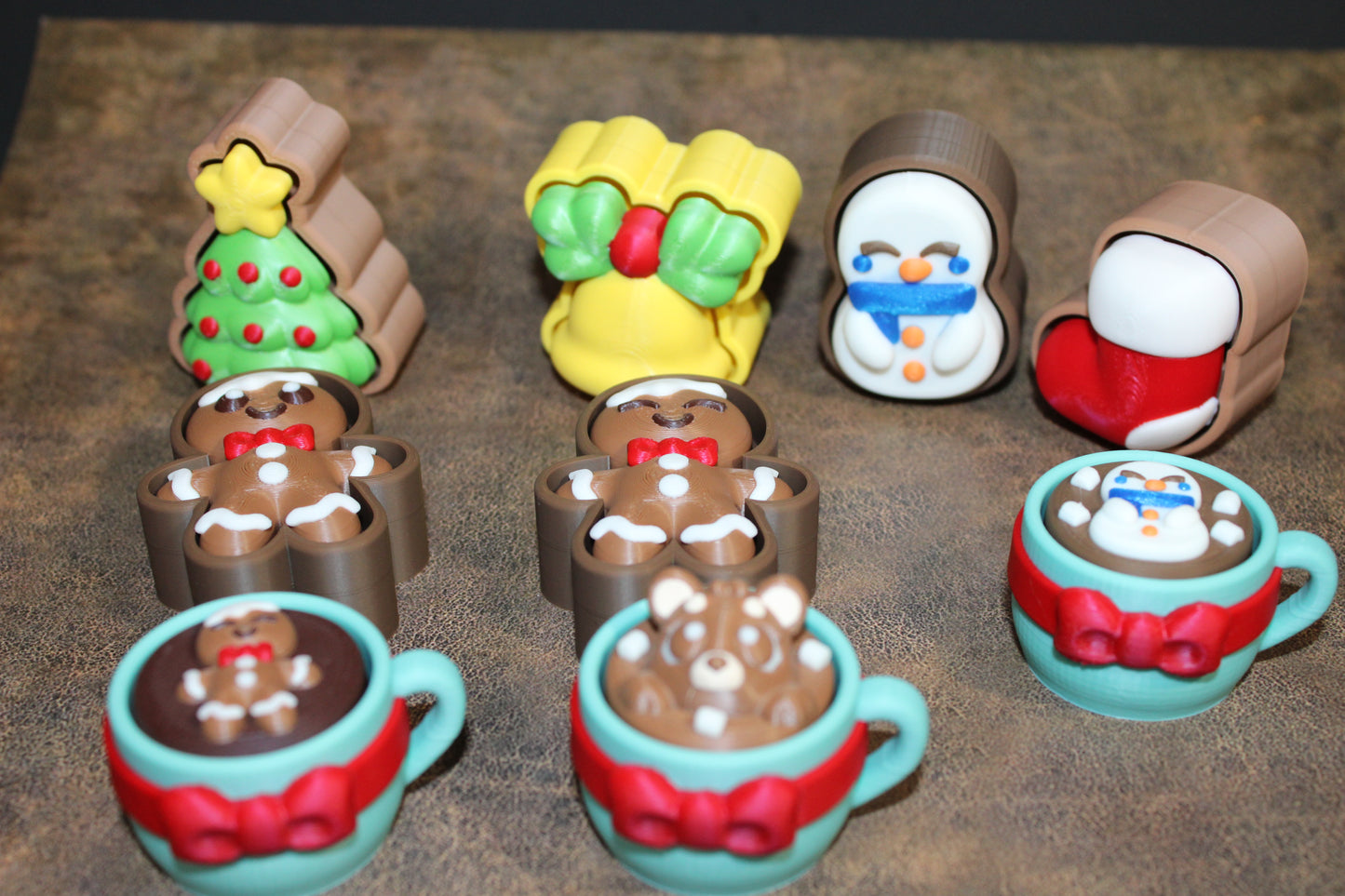 3D-Printed Christmas Clickers – A Variety to Choose From! - Wonderland 3D Printing 