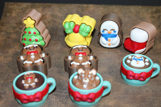 3D-Printed Christmas Clickers – A Variety to Choose From! - Wonderland 3D Printing 