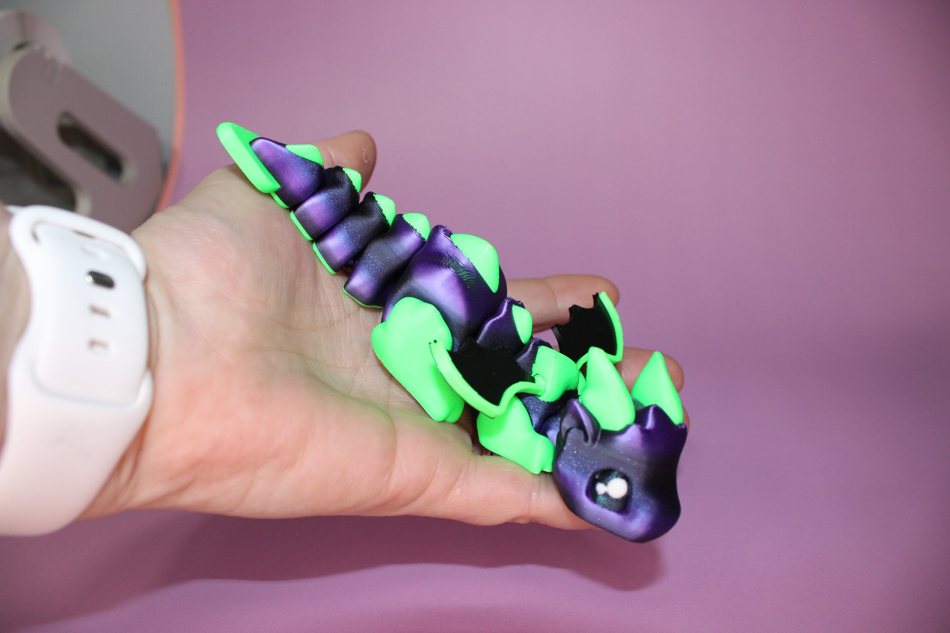 Dragon with Tower Articulated 3d Printed Figurine - Wonderland 3D Printing 
