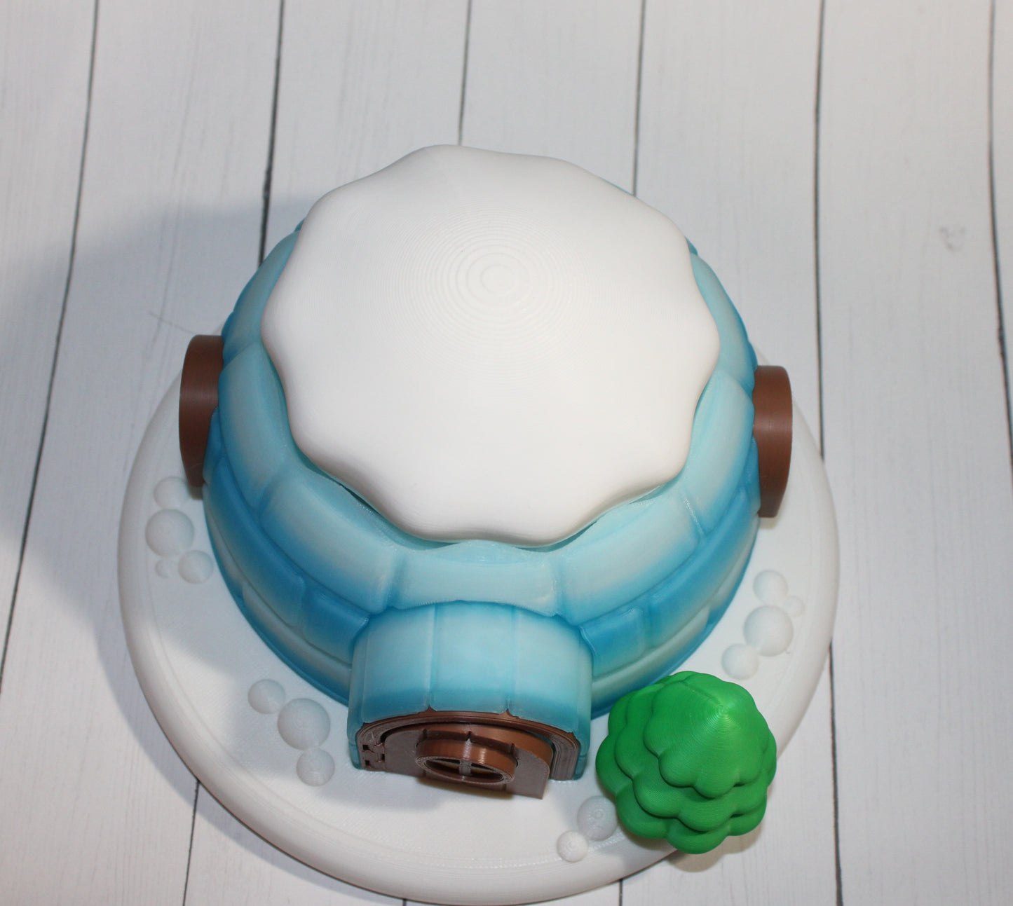 3D Printed Articulated Penguins (Set of 3) -with Igloo House