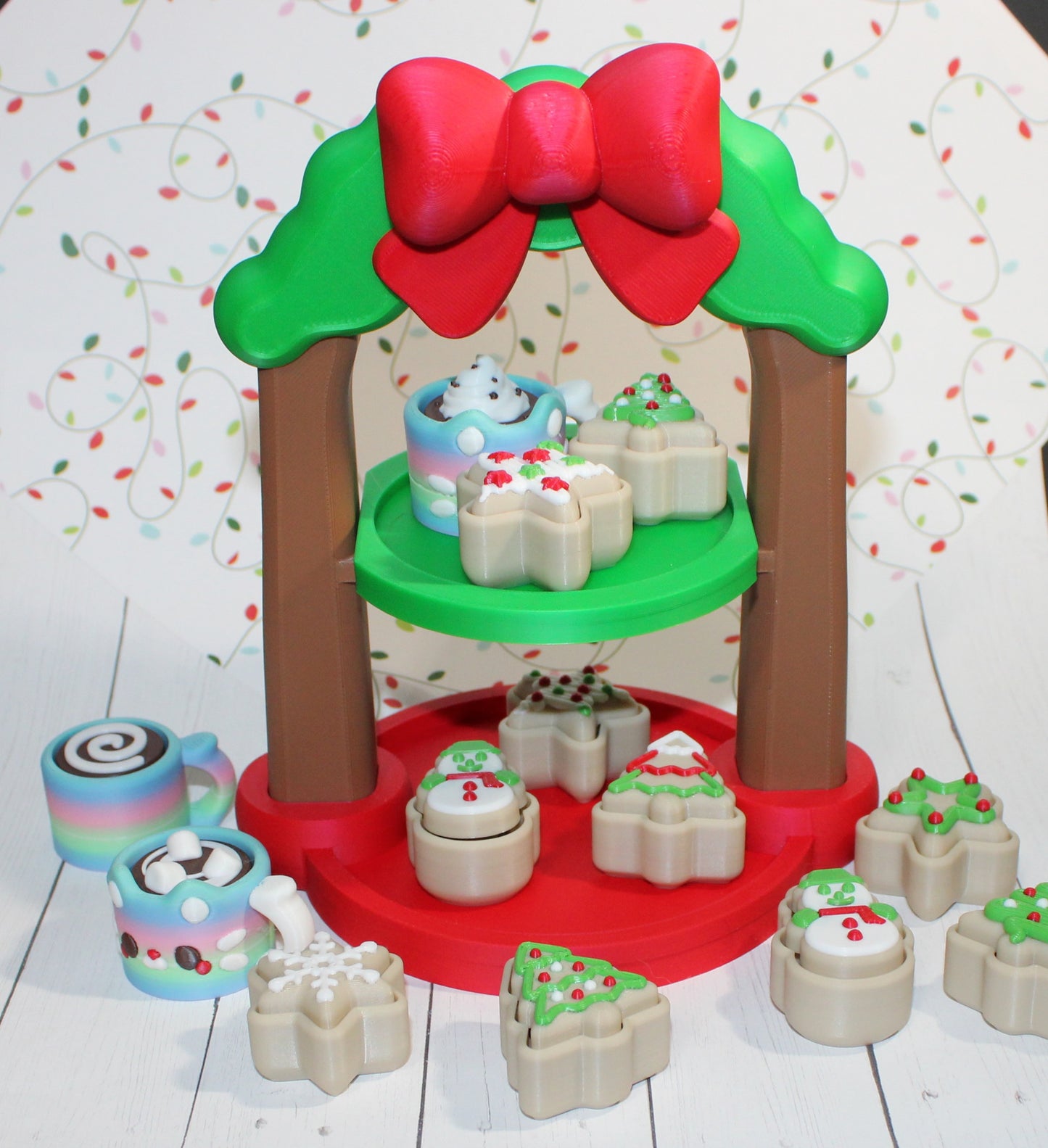 3D Printed Cookies and Coco Clickers with Stand