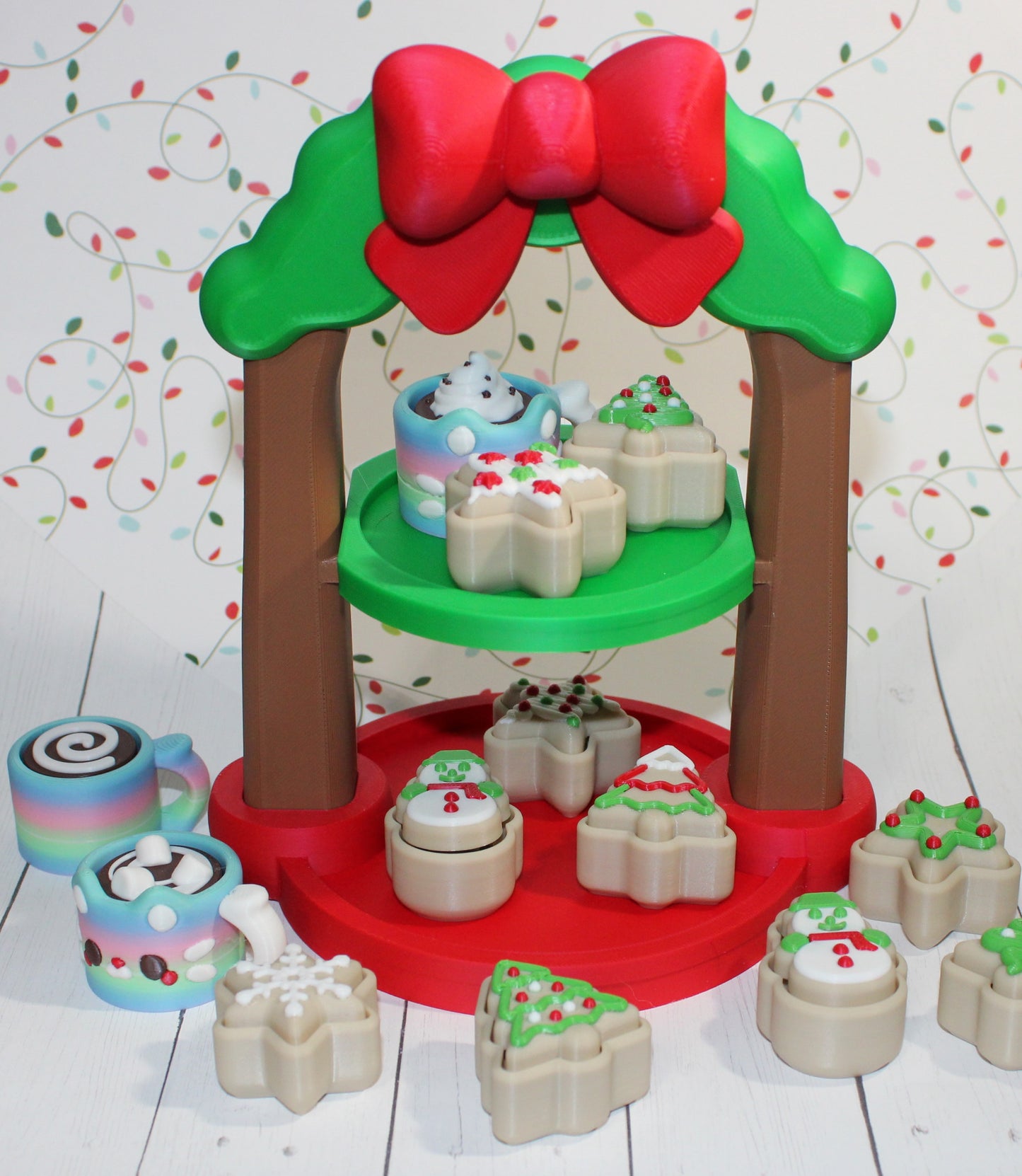 3D Printed Cookies and Coco Clickers with Stand