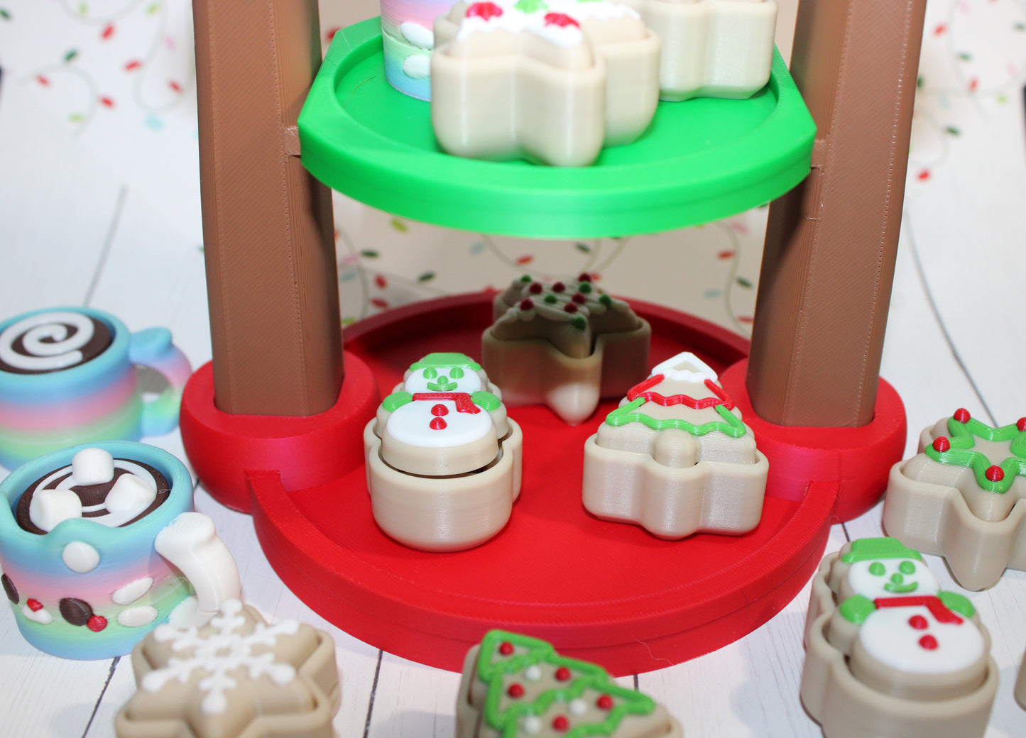 3D Printed Cookies and Coco Clickers with Stand