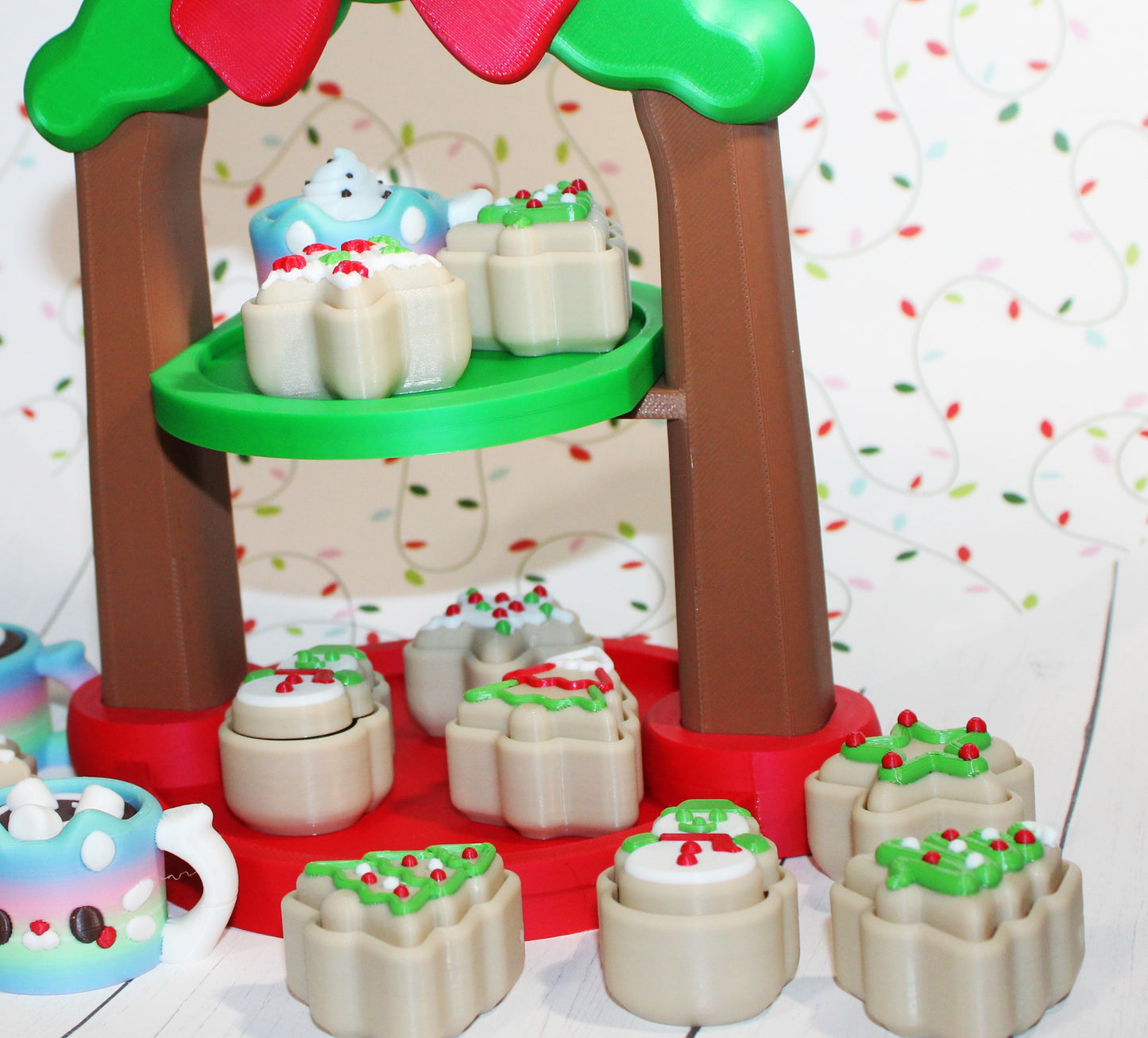 3D Printed Cookies and Coco Clickers with Stand