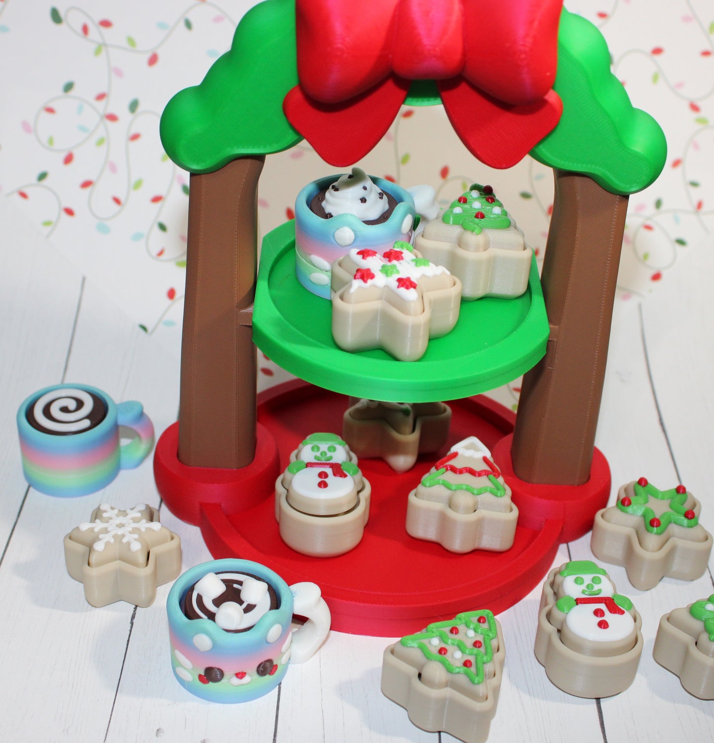 3D Printed Cookies and Coco Clickers with Stand