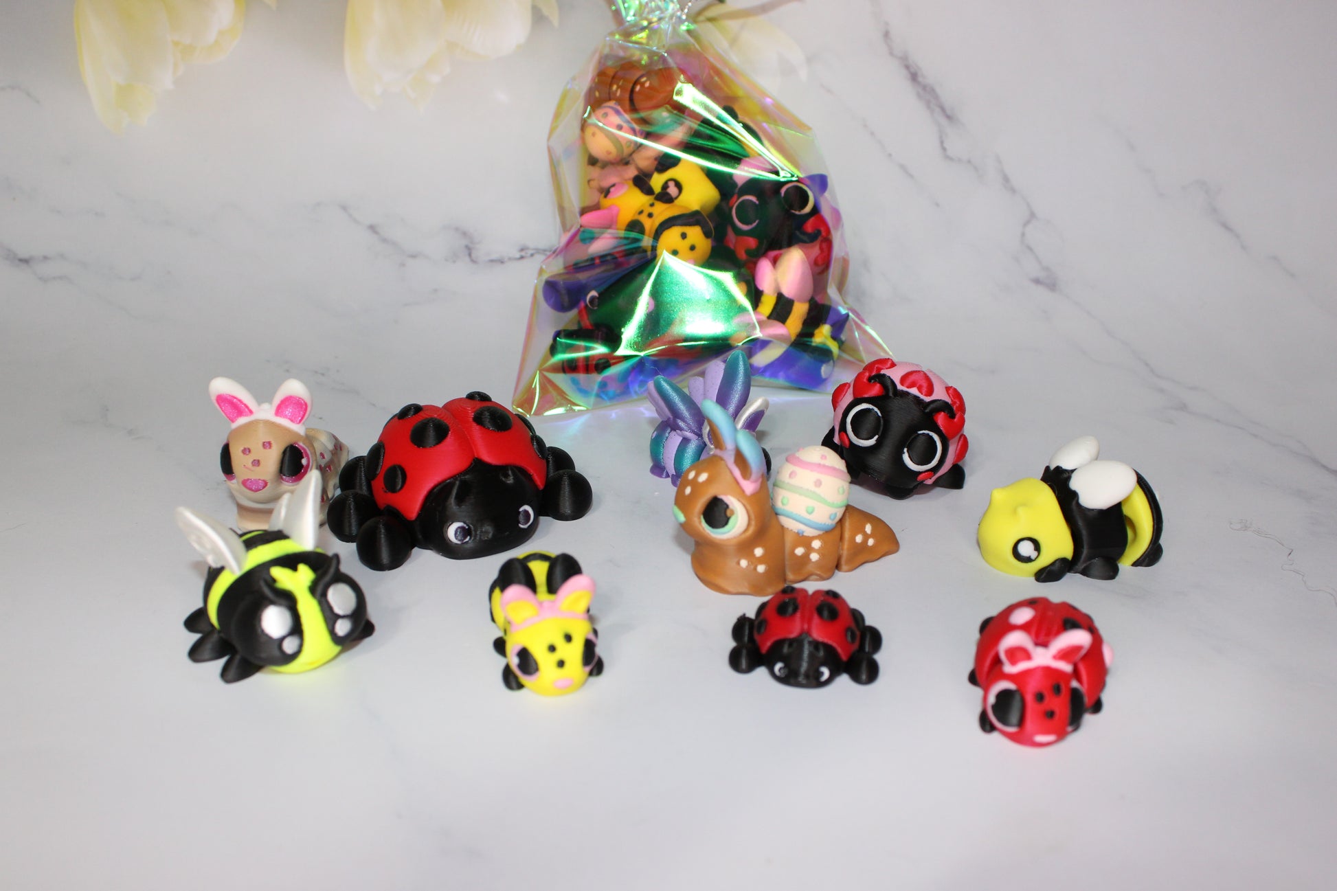 Party Favor Grab Bags: 10 minis-Limited Quantities- Full Color 3D Printed items - Wonderland 3D Printing 