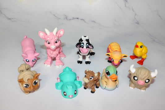 Party Favor Grab Bags: 10 minis-Limited Quantities- Full Color 3D Printed items - Wonderland 3D Printing 