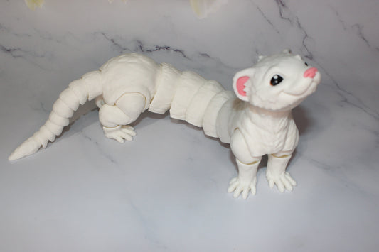 Ferret or Baby Ferret 3D Printed Articulated Figurine - Wonderland 3D Printing 