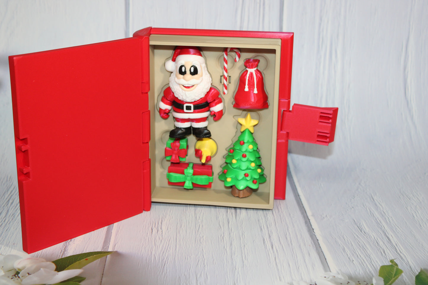 Santa Set Book Container-with 2 Santa's! Everything Included!!