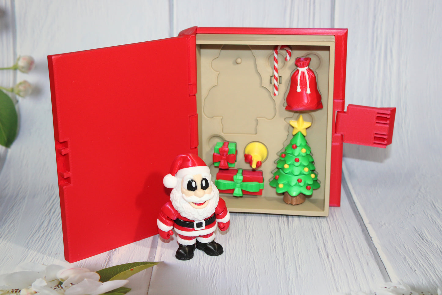 Santa Set Book Container-with 2 Santa's! Everything Included!!