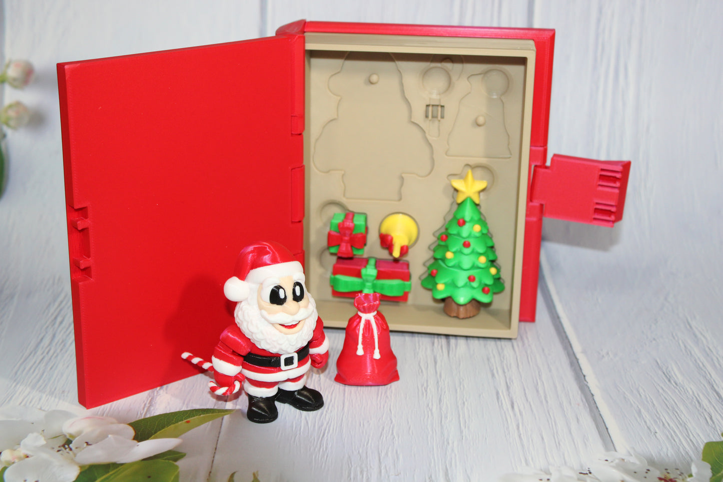 Santa Set Book Container-with 2 Santa's! Everything Included!!