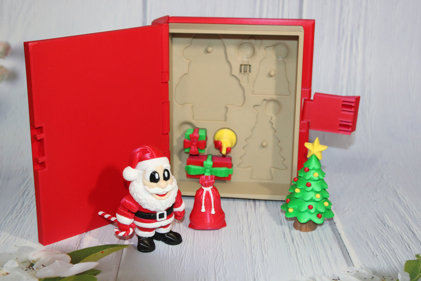 Santa Set Book Container-with 2 Santa's! Everything Included!!