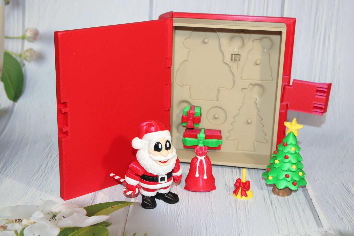 Santa Set Book Container-with 2 Santa's! Everything Included!!
