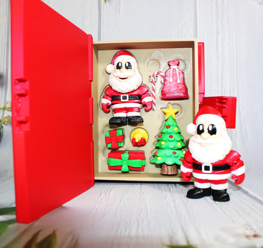 Santa Set Book Container-with 2 Santa's! Everything Included!!