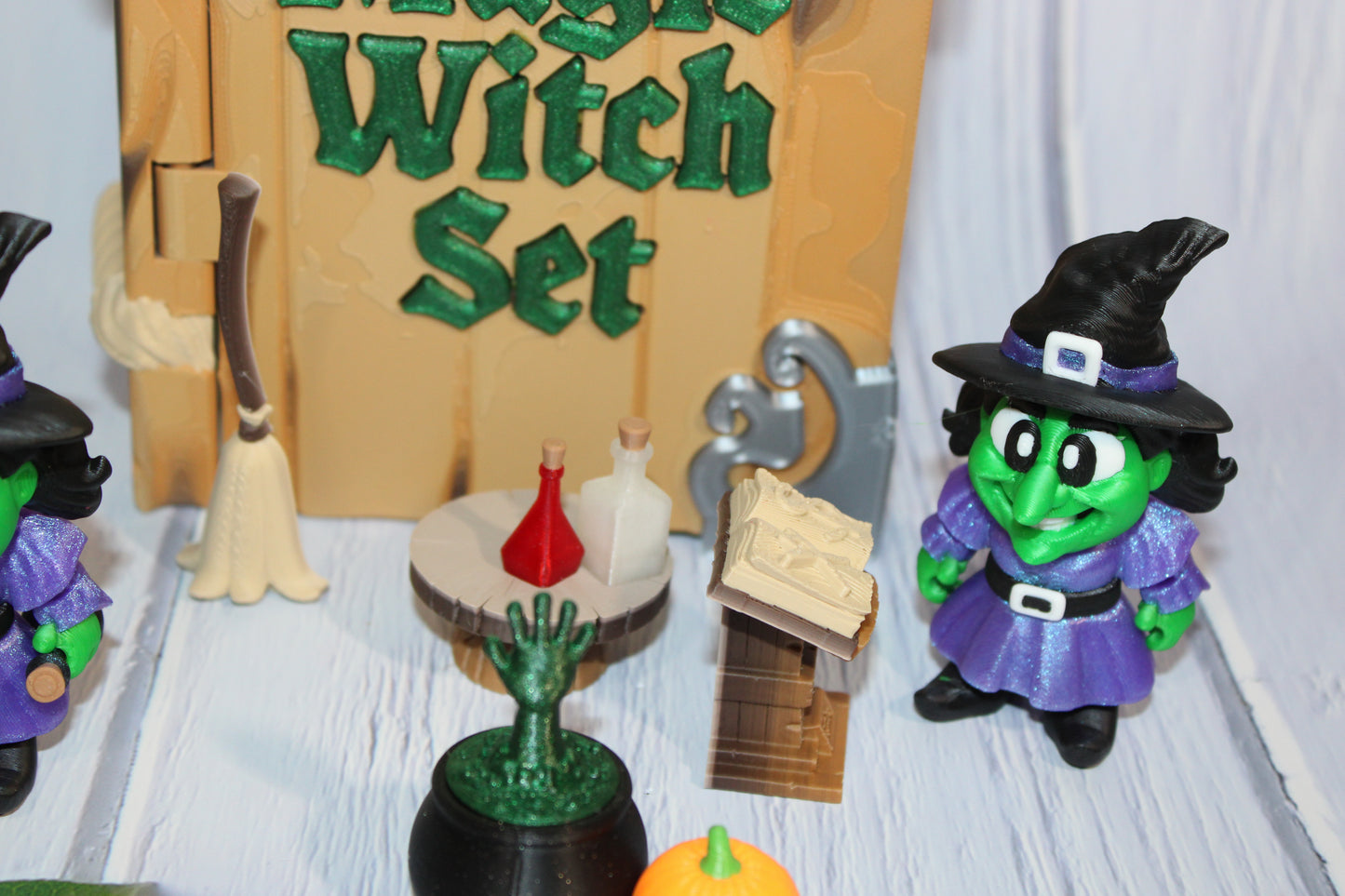 Magic Witch Set Book Container-with 2 Witches! Everything Included!! Each Book is Unique
