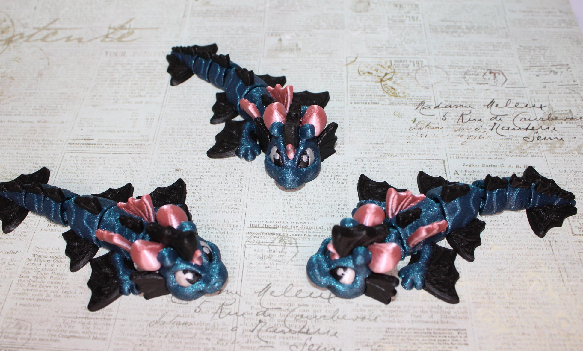 Dragons Variety to choose from 3D Printed Articulated Figurine - Wonderland 3D Printing 