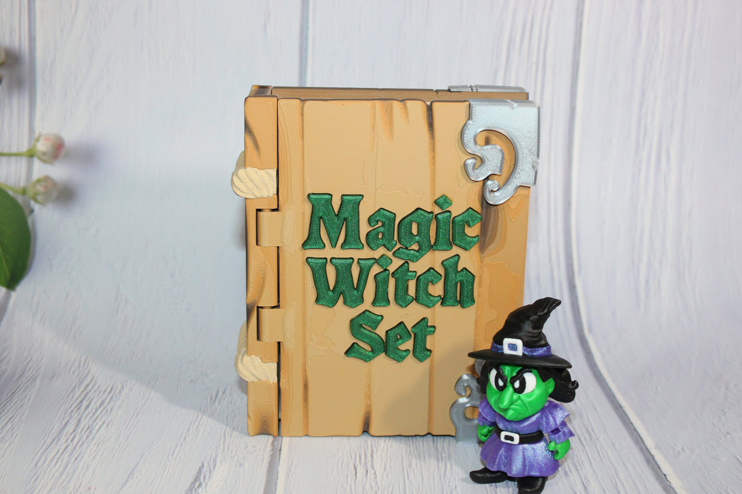 Magic Witch Set Book Container-with 2 Witches! Everything Included!! Each Book is Unique