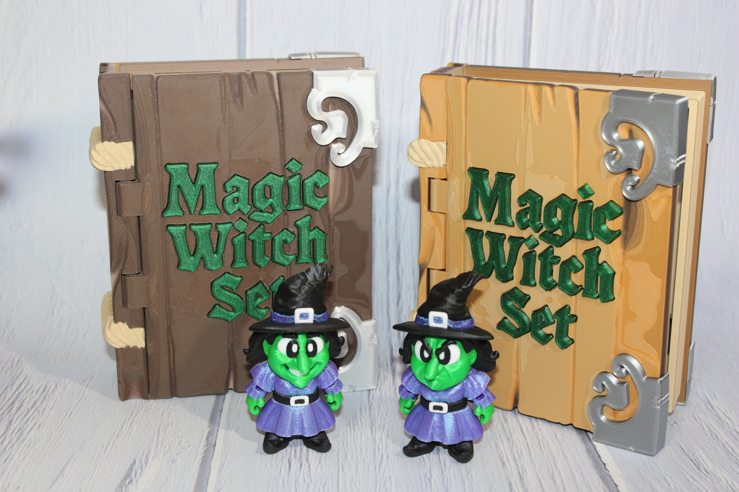 Magic Witch Set Book Container-with 2 Witches! Everything Included!! Each Book is Unique