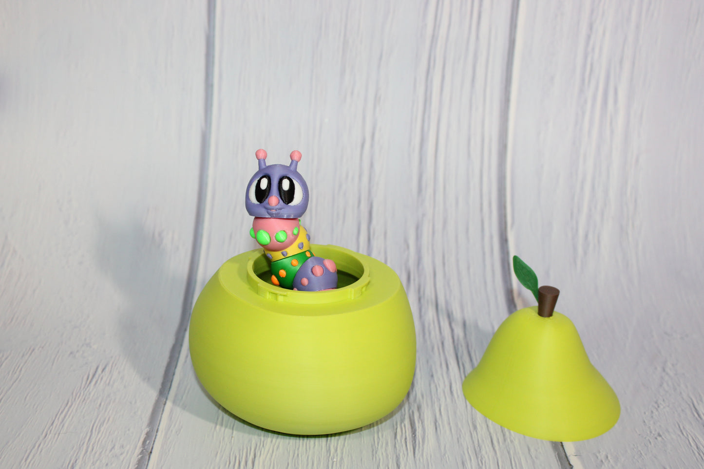 9" Flexi Caterpillar and Pear House-3D Printed Articulated