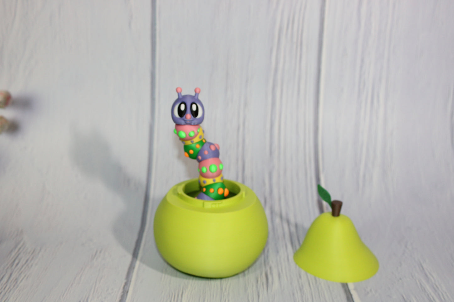 9" Flexi Caterpillar and Pear House-3D Printed Articulated