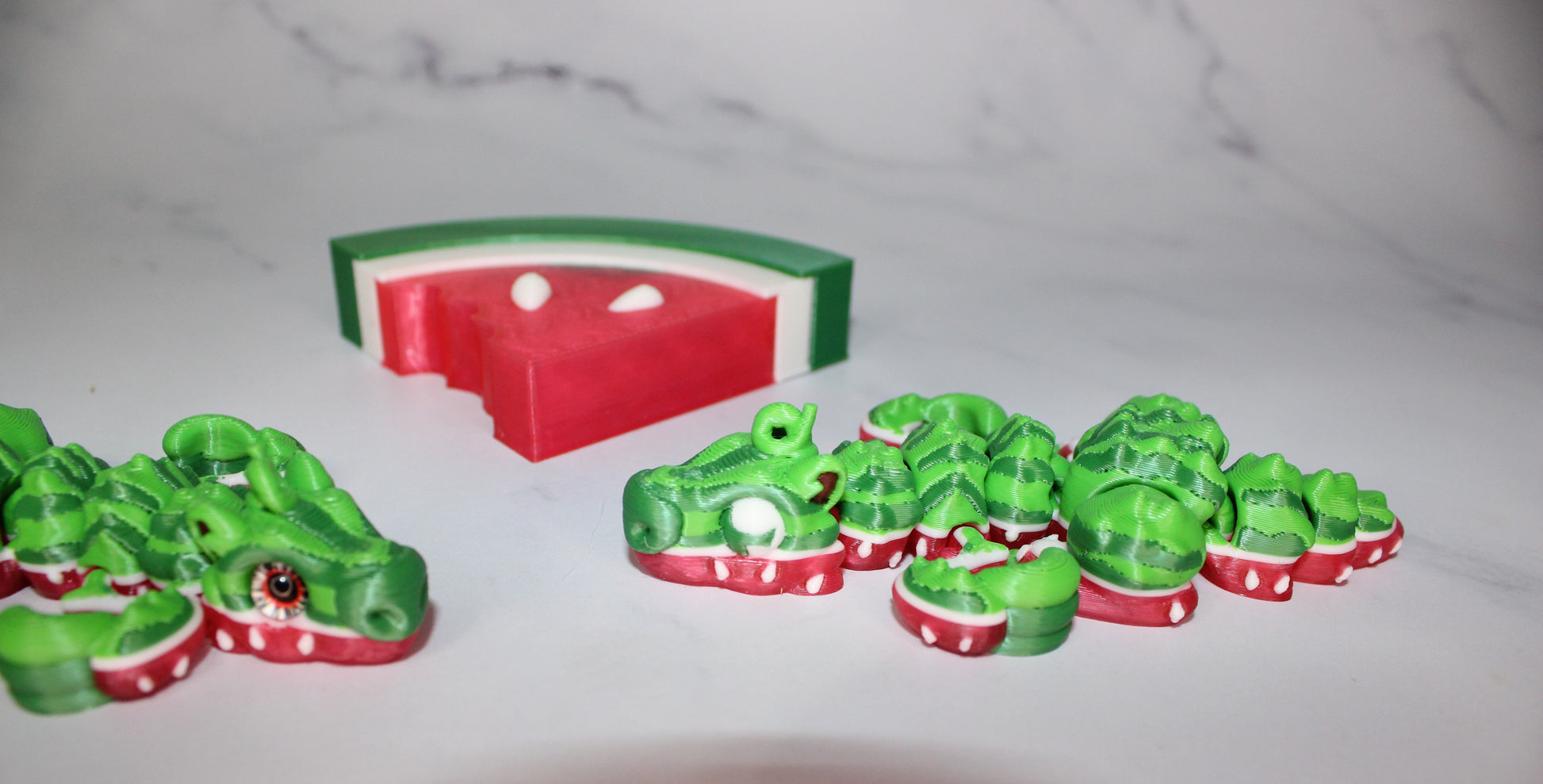 Watermelon Ground Sloth or Ground Sloth 3d Printed Articulated Figurine - Wonderland 3D Printing 