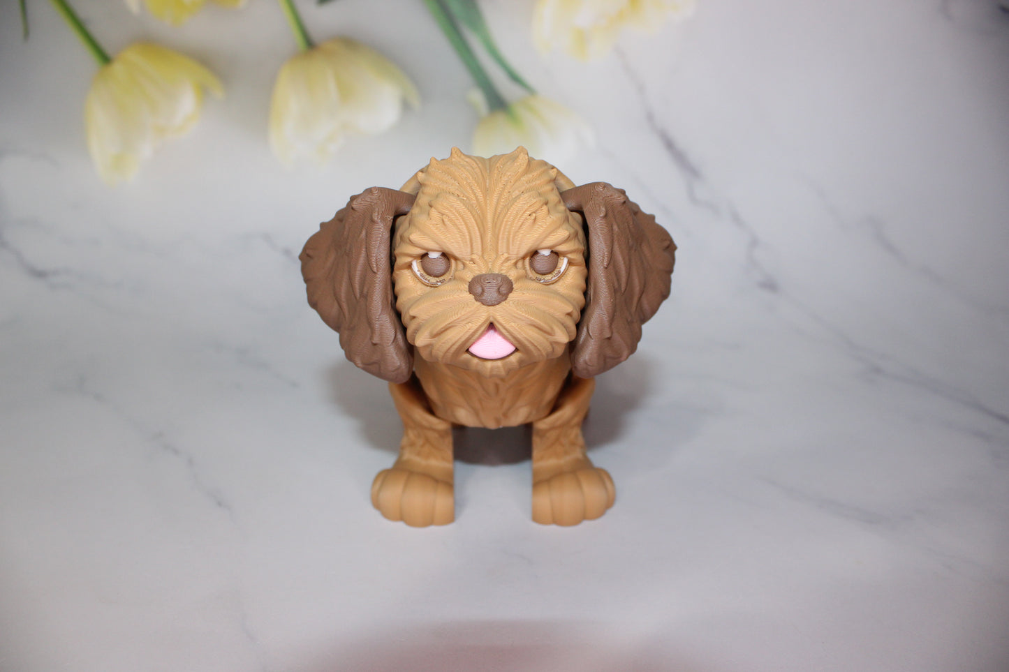 Shih Tzu 3D Printed Articulated Figurine - Wonderland 3D Printing 