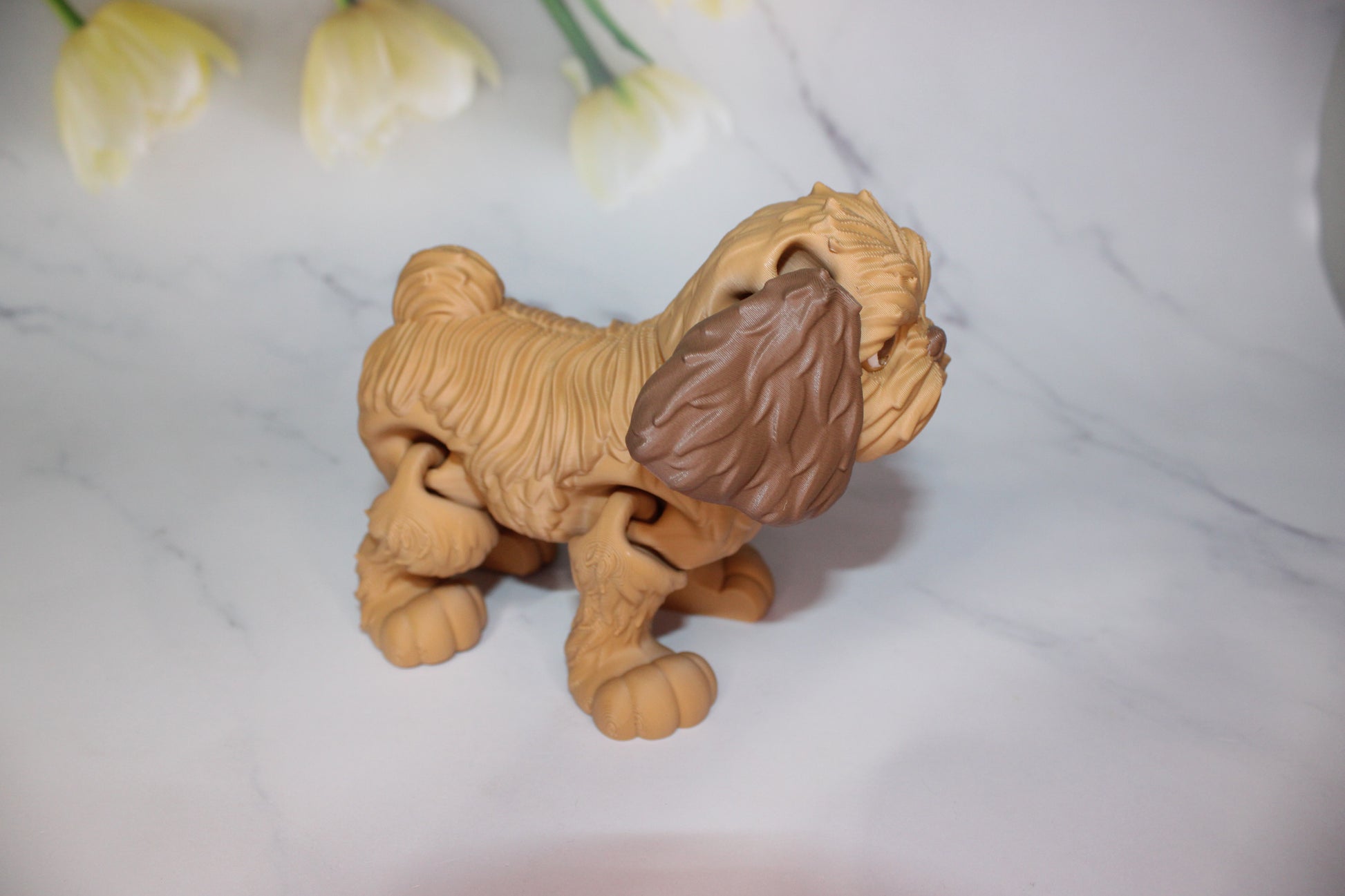 Shih Tzu 3D Printed Articulated Figurine - Wonderland 3D Printing 