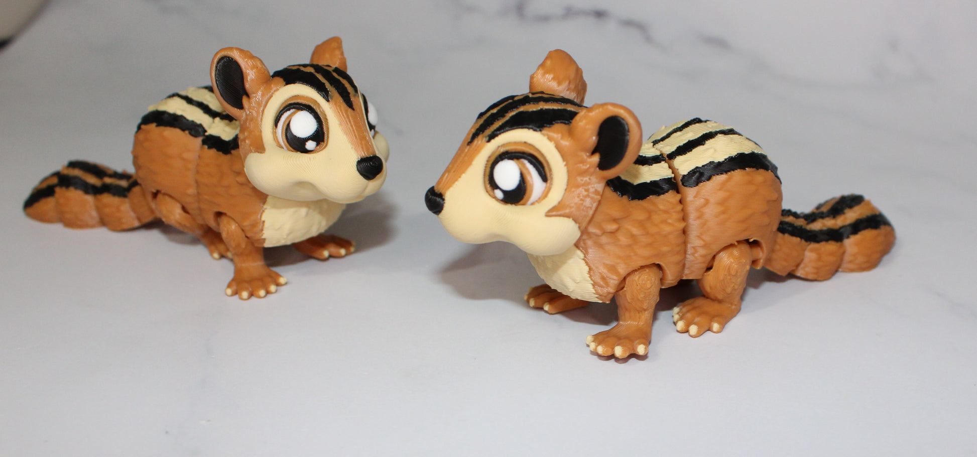 Chipmunk 3D Printed Articulated Figurine Fidget Toy - Wonderland 3D Printing 