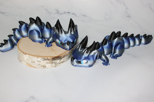 Grumpy Dragon Articulated 3d Printed Figurine - Wonderland 3D Printing 