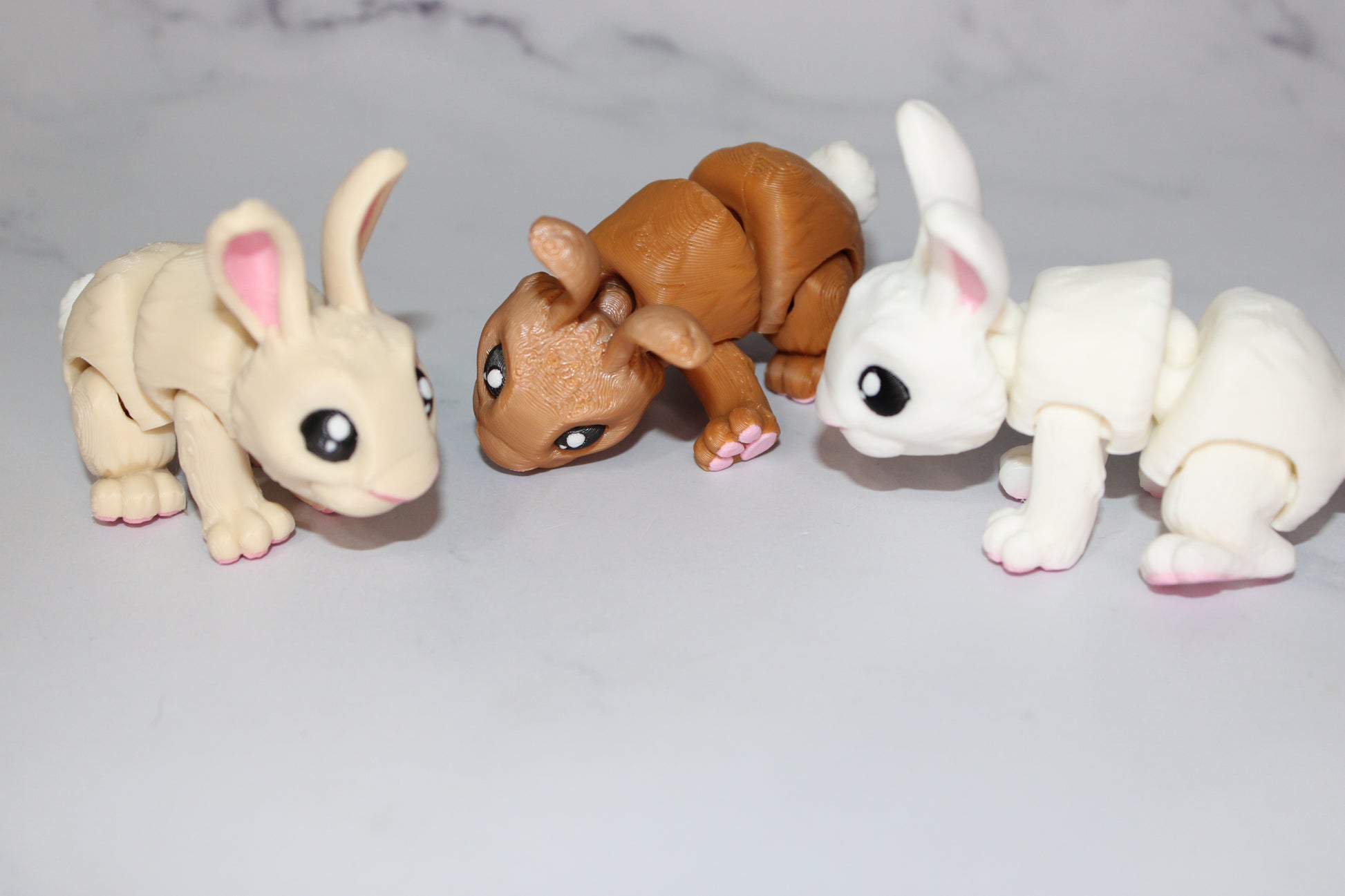 Bunny 3D Printed Articulated Figurine - Wonderland 3D Printing 